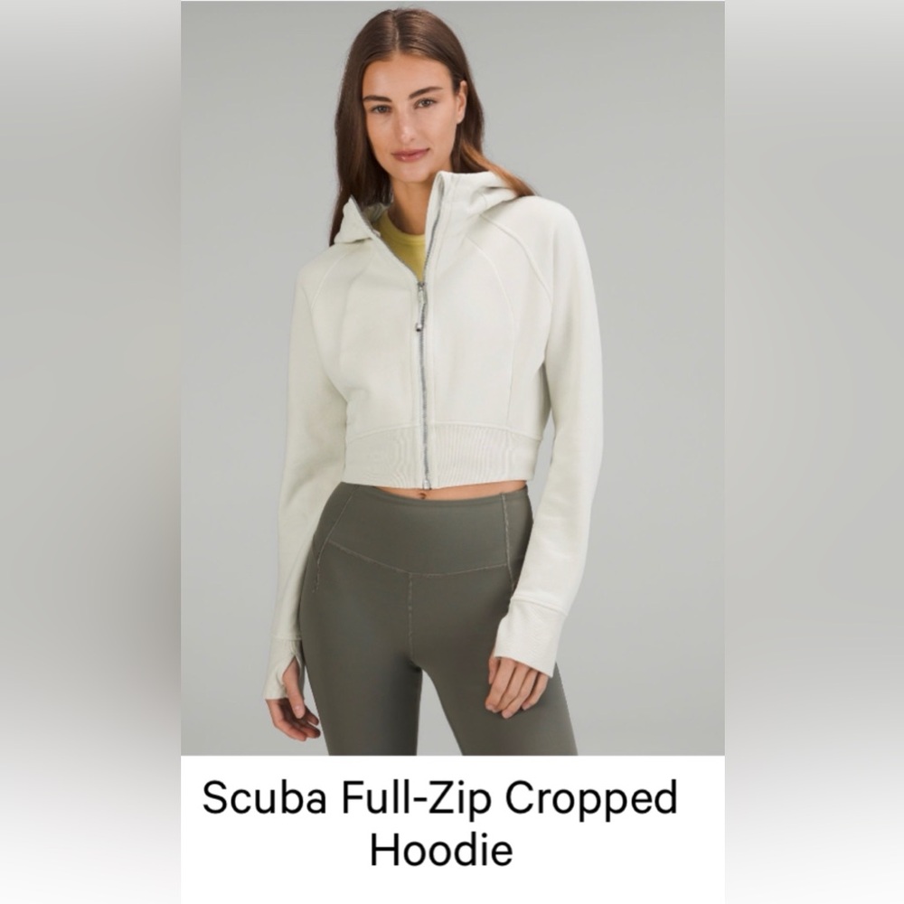 Lululemon Athletica Bone Cropped Hoodie